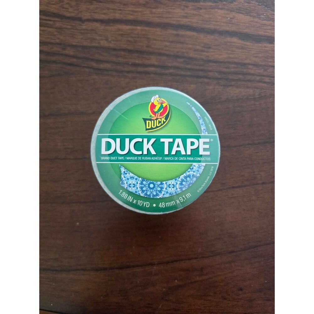 Duck Tape Blue Diamond Bling Pattern Duct Tape 1.88 in x 10 yd New
